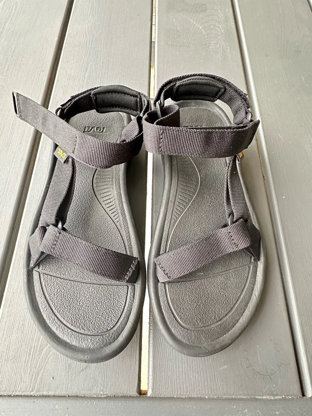Teva Black Women's Adjustable Strap Sandals